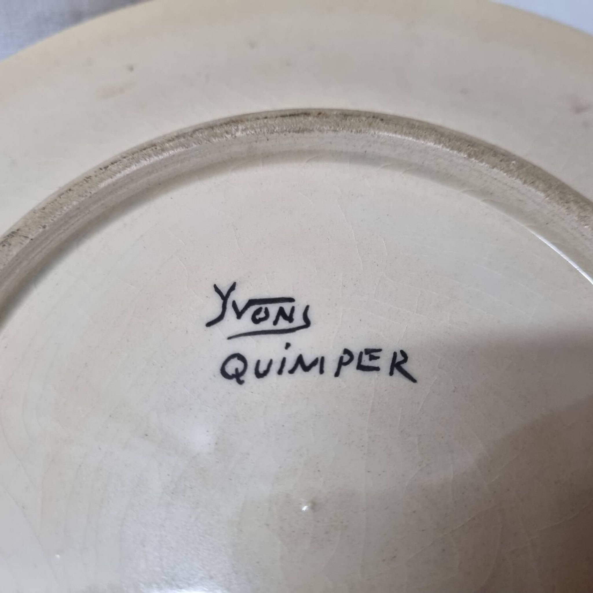 Assiettes Bretonne Yvon Quimper