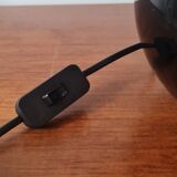 Black glass ball lamp art deco 1930