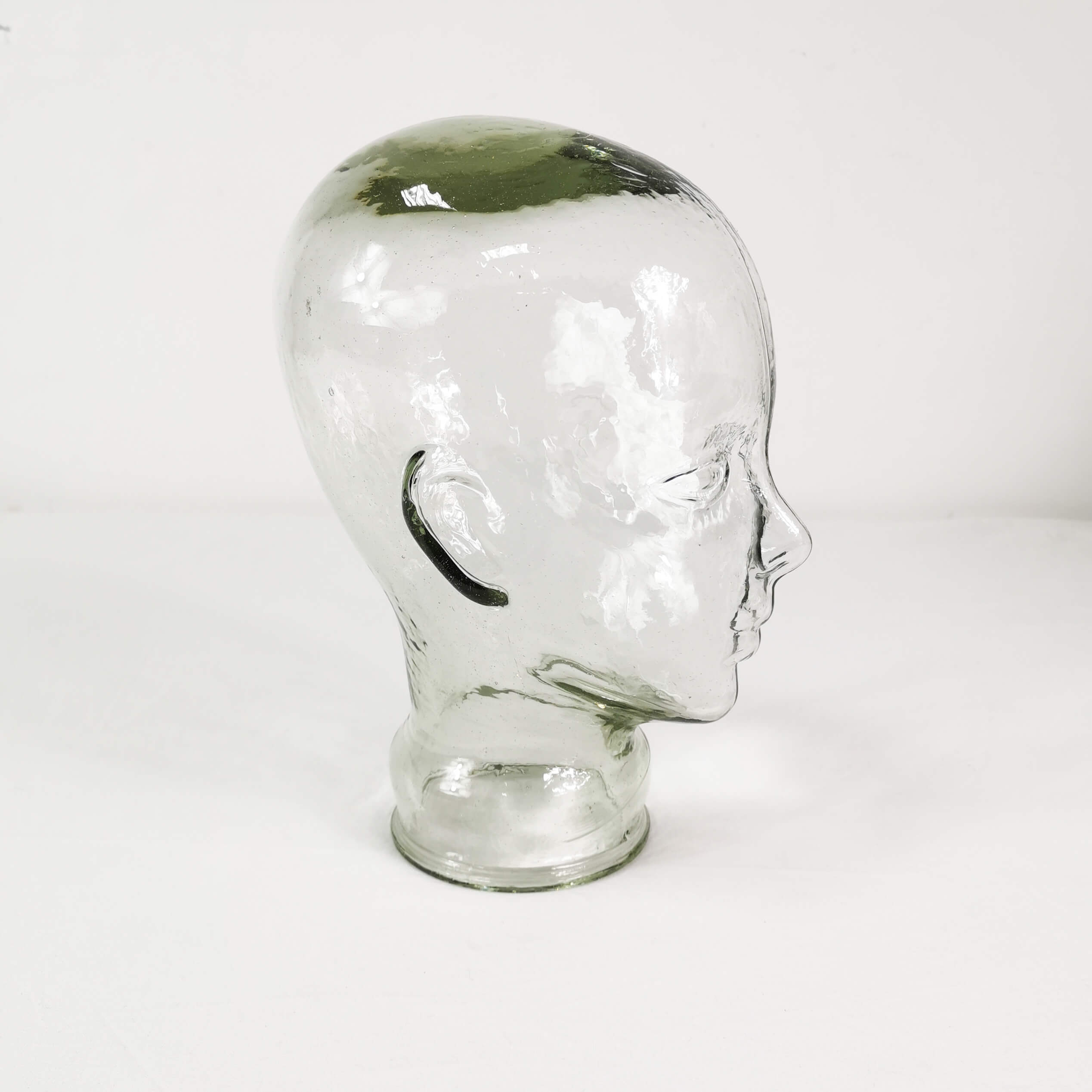 Modernist glass head, Germany, 1970s
