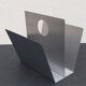 70s brushed steel magazine rack