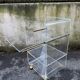Rolling dessert trolley in plexiglass – Marais International – 1970s-1980s