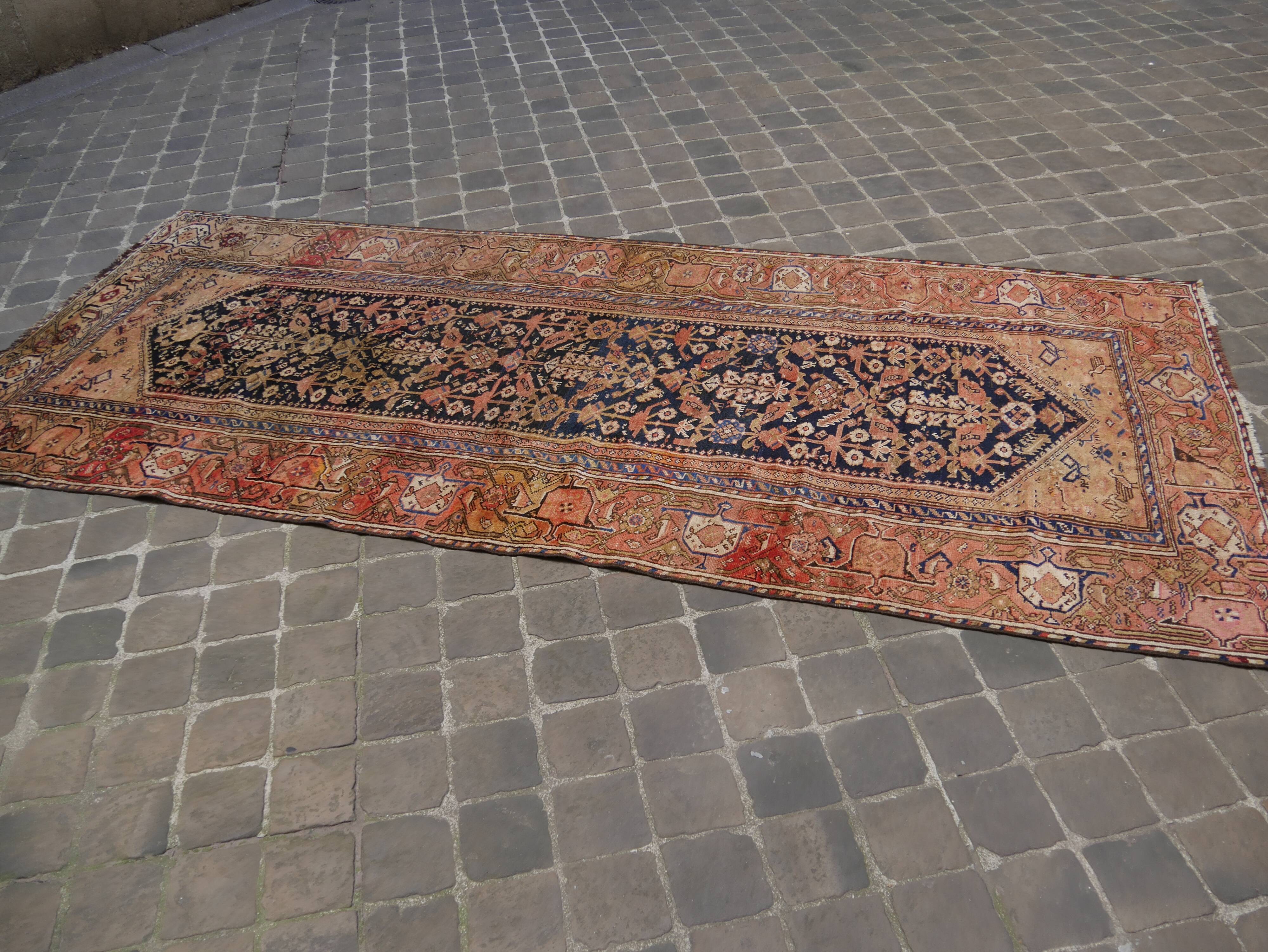 Malayer corridor persian carpet 307 x 102 cm