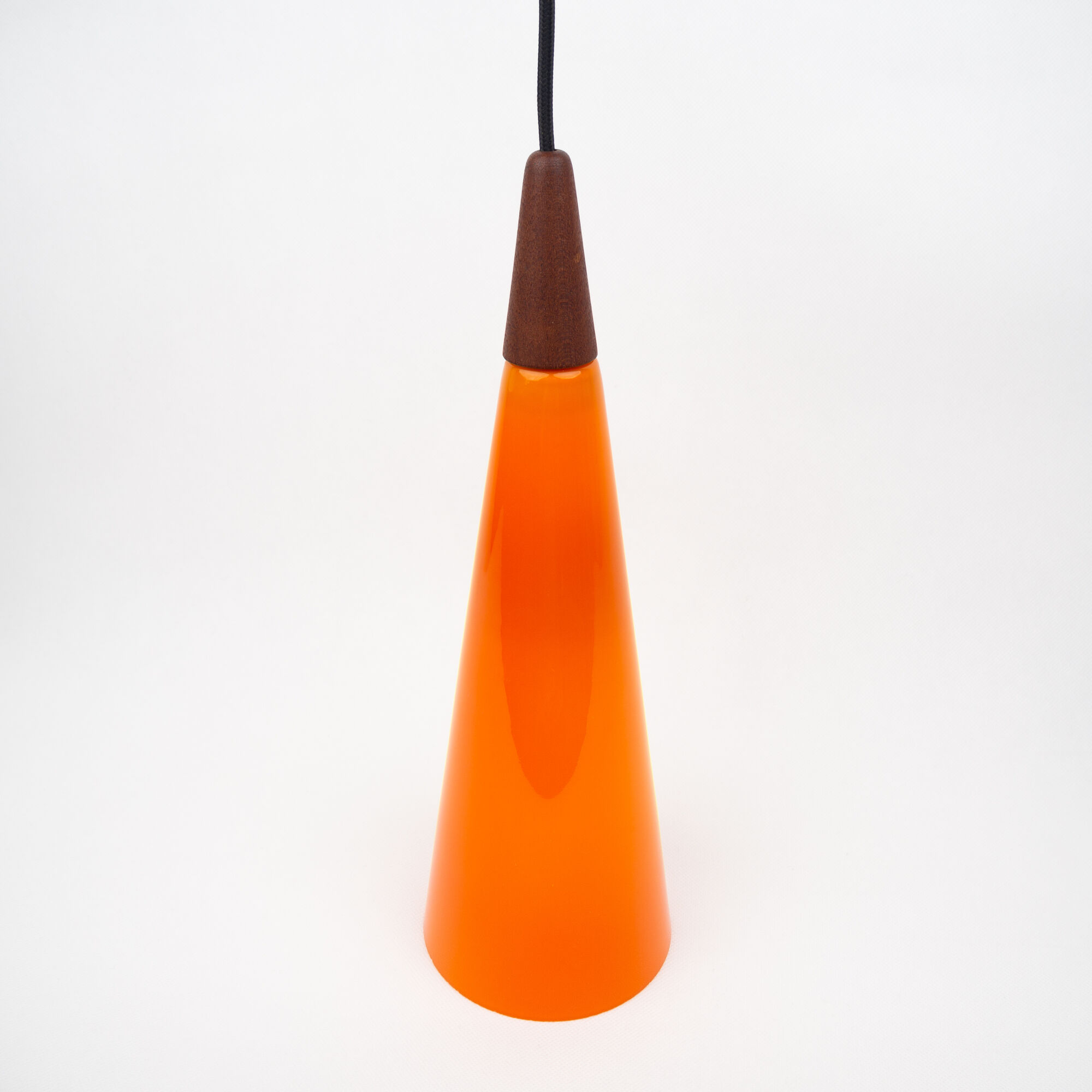 Danish vintage pendant lamp Trompet by Fog og Morup and Holmegaard, 1966