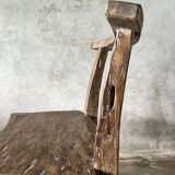 Grande chaise ou fauteuil en teck ancien H84 L60