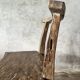 Large old teak chair or armchair H84 L60