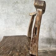 Large old teak chair or armchair H84 L60