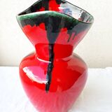 Red ceramic vase from Vallauris