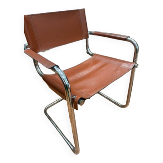 Chaise métallique bureau vintage style MG5 Matteo Grassi
