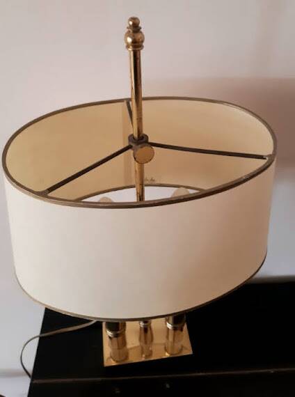 Hollywood Regency style hot water bottle lamp, circa 1960