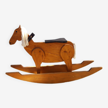 Old wooden rocking horse