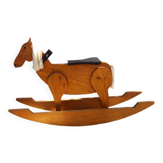 Old wooden rocking horse