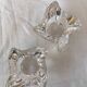 Paire de bougeoirs en cristal Villeroy et Boch