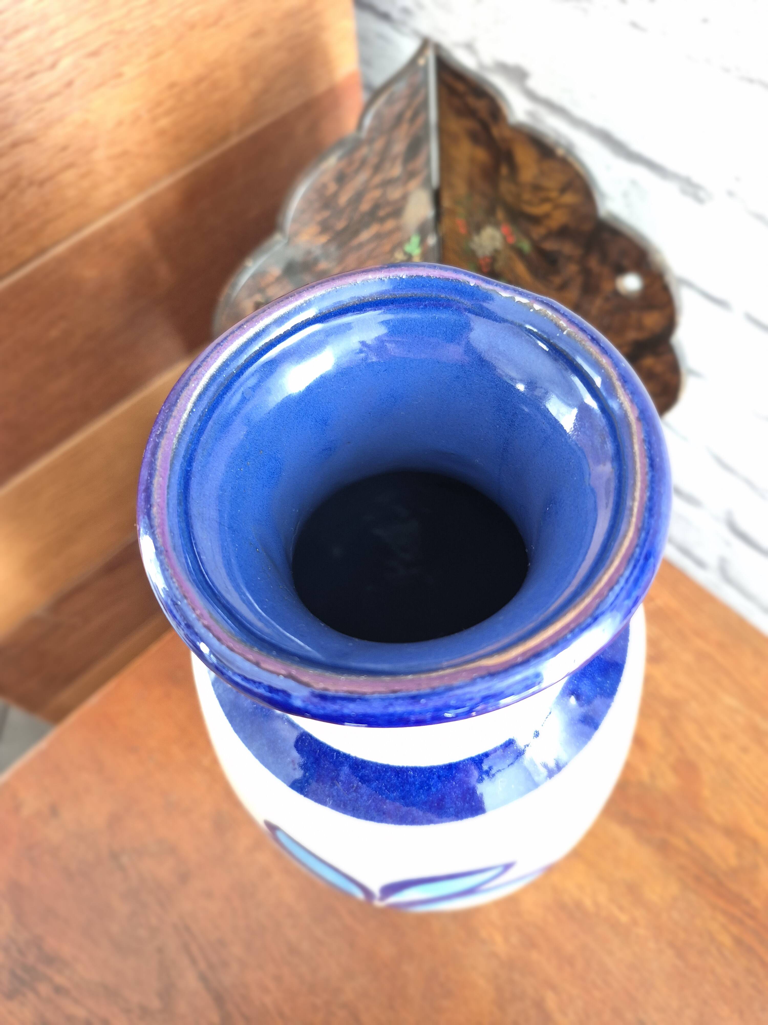 Vintage turquoise vase from West Germany.