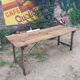 Table en bois pliante de guingette