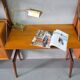 Mid-Century Modular Teak Free-Standing Wall Unit with Desk by John Texmon for Blindheim Mobelfabrik,