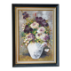 Mauve bouquet, oil on panel