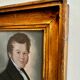 Portrait ancien au pastel d'un gentleman, vers 1830