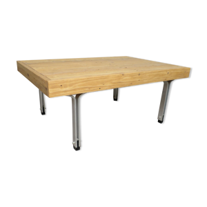 Table basse plateau bois pieds