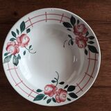 Lot de 4 assiettes creuses faience Sarreguemines Beauséjour