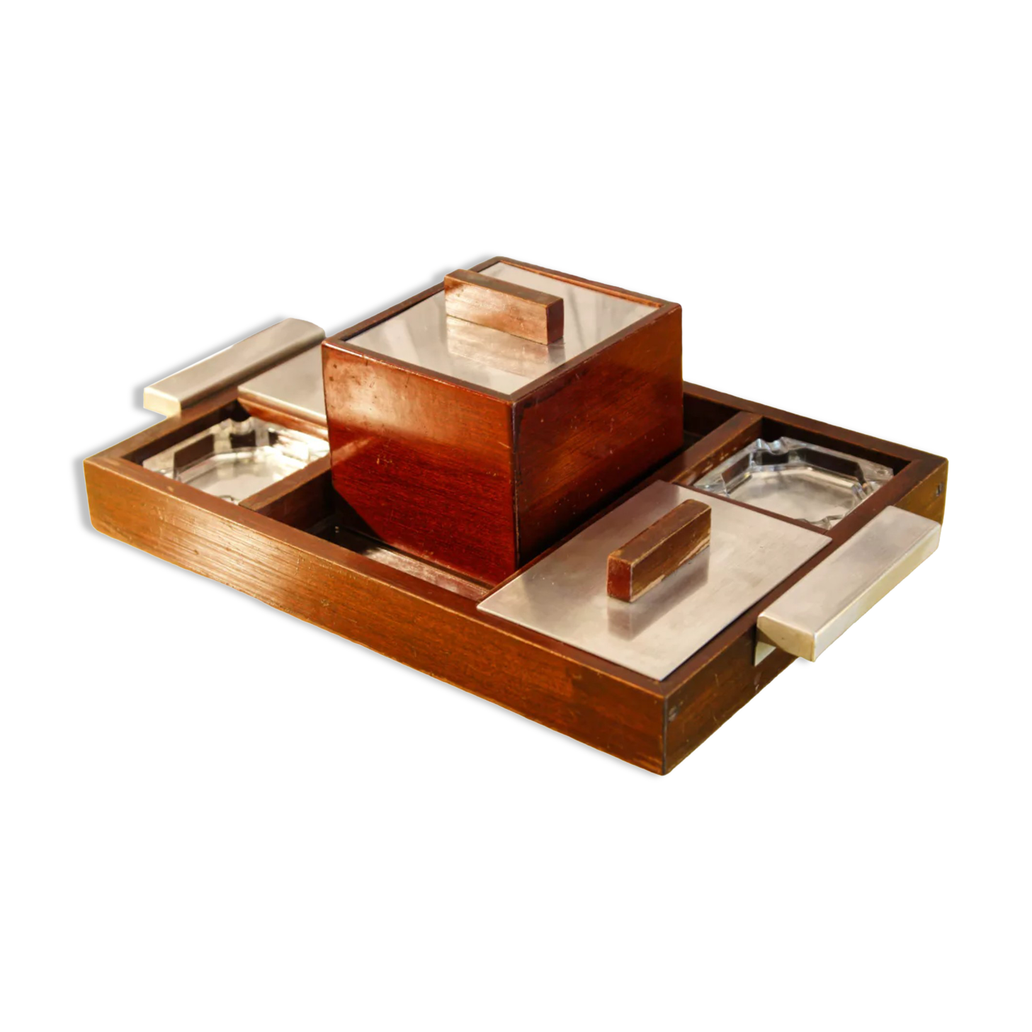 Mahogany smoking kit, 50s