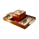 Mahogany smoking kit, 50s