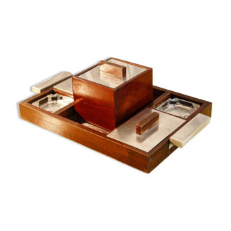 Mahogany smoking kit, 50s