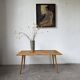 Rattan and ceramic coffee table, 60s
