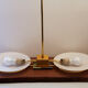 Brass pendant lamp Lucien Gau Paris 70s