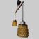 Double suspension in rosewood and glass, Denmark, 1960