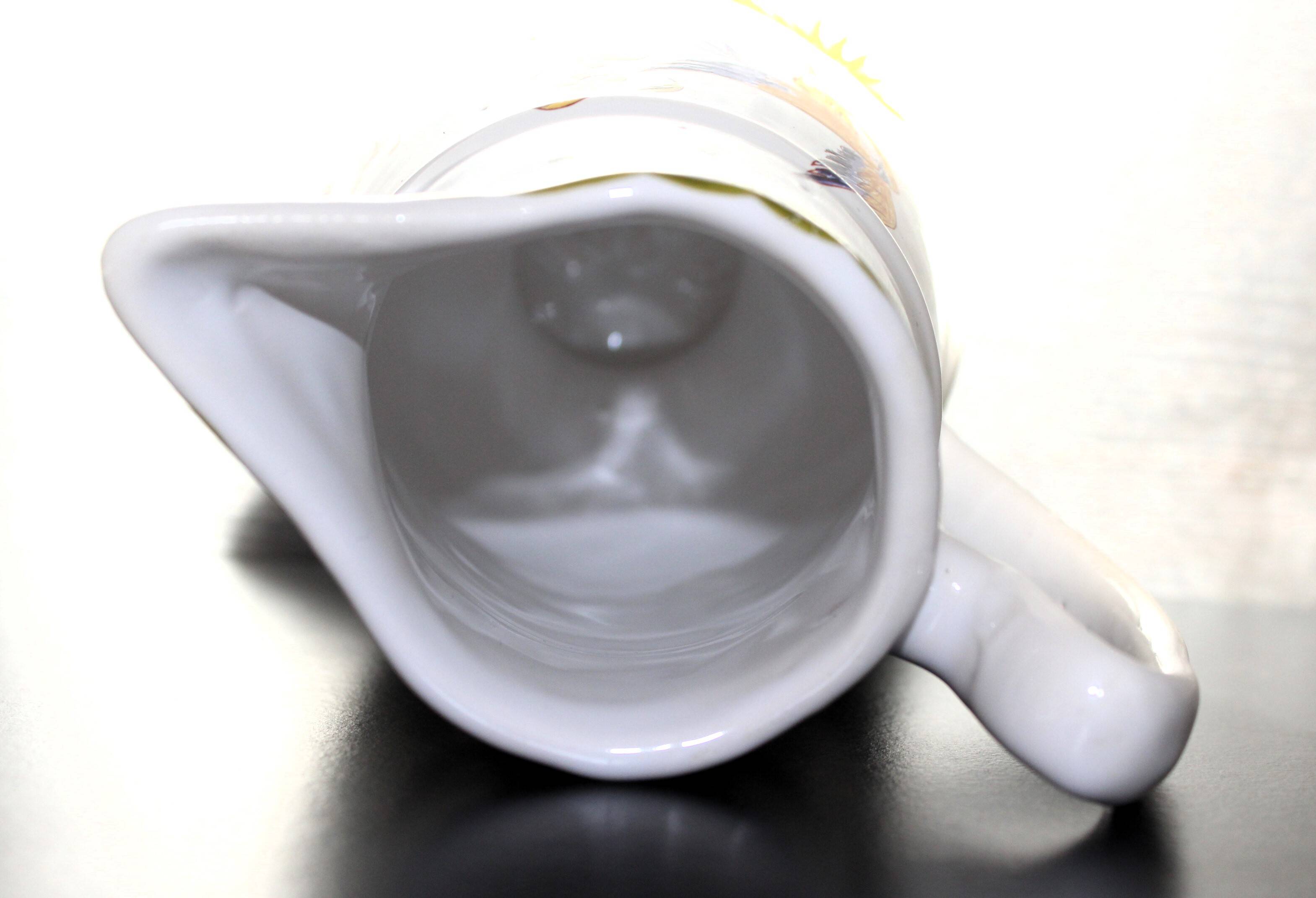 Rare Moustiers pitcher reproduction from the 18th century.