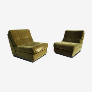 Pair of armchairs from Jacques Charpentier 70s