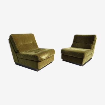 Paire de fauteuils de Jacques Charpentier années 70