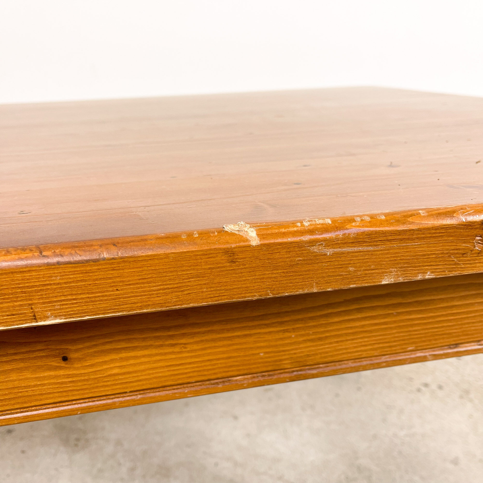 Country house wooden dining table