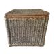 Chest in raffia or wicker