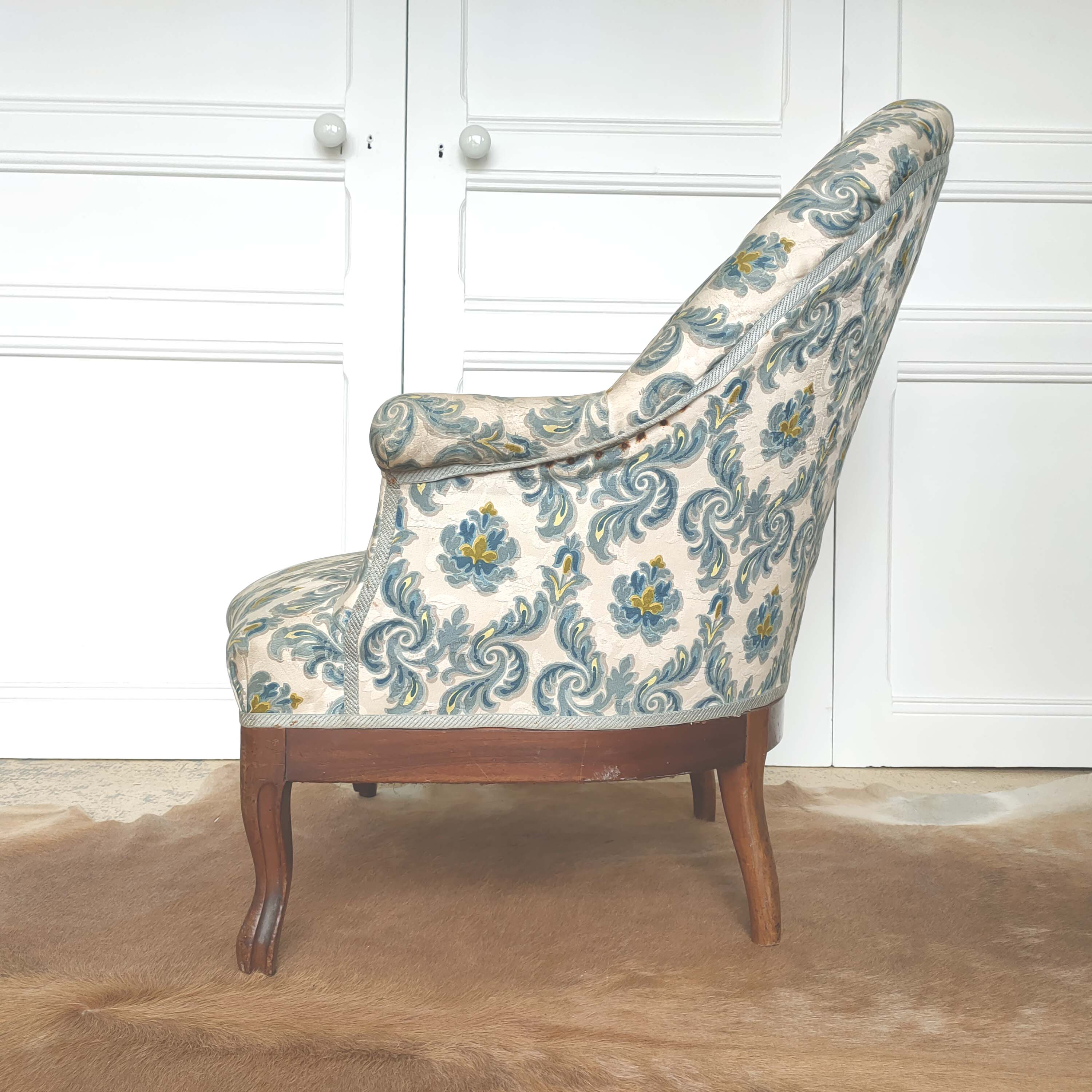 Chair padded toad floral patterns