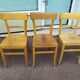 Lot de 12 chaises de bistrot bar bois vintage luterma