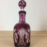 Val Saint Lambert double-layer red cut crystal carafe