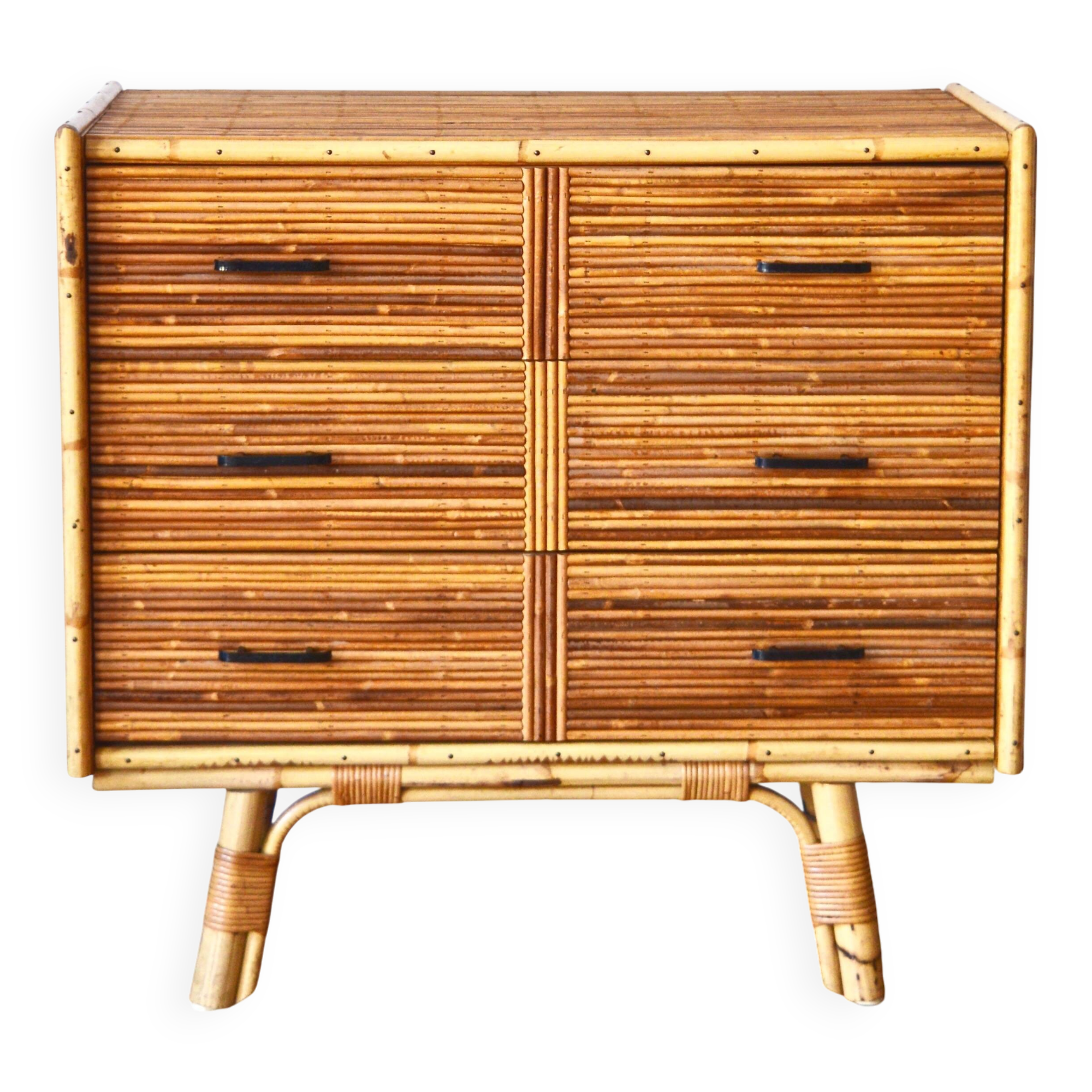 Commode rotin