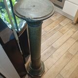 Green marble column