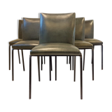 Set of 6 chairs from Pierre Guariche for Meurop 1960