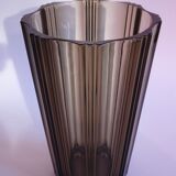 Brown glass vase