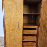 Art decò sideboard in thuja and walnut