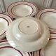 Set of 6 hollow plates Gien 50s