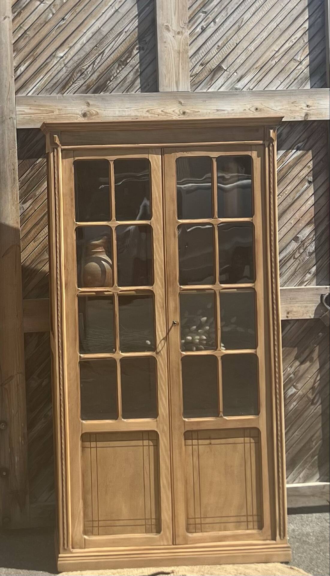 Old Parisian wooden dresser - bookshelf