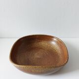 Square plate in vintage sandstone