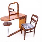 Art Deco Dressing Table and Chair, Poland, ca. 1950.