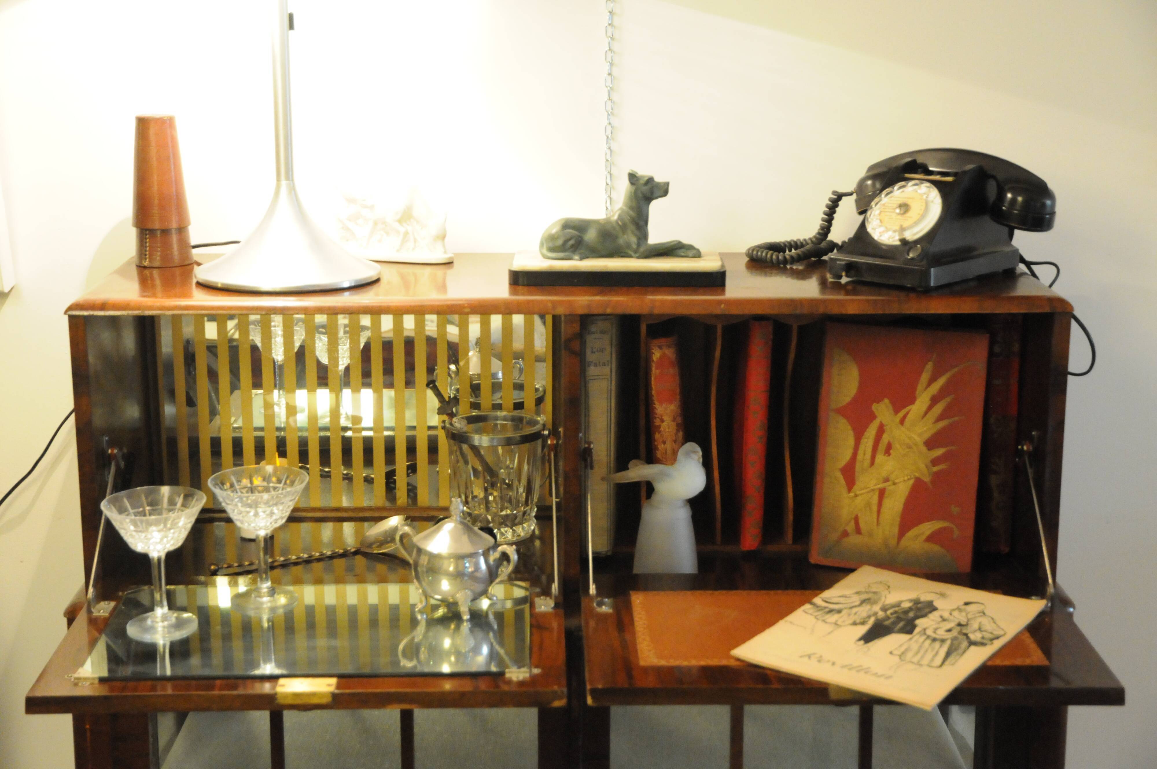 Showcase / Secretary / teak "Turnidge" art deco buffet