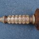 Turned wooden foot lamp