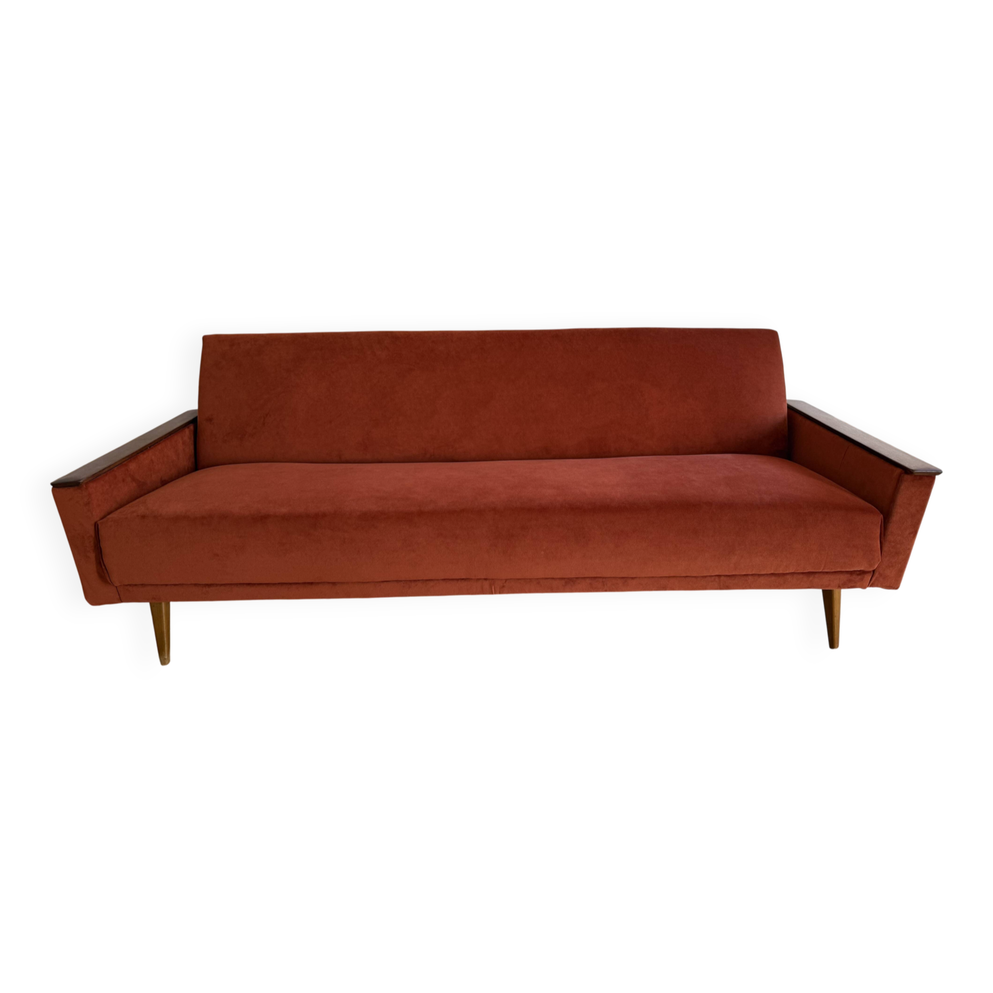1960s three-seater daybed canapé