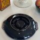 Large compartmented dish, ceramic, M. Giuge, Vallauris